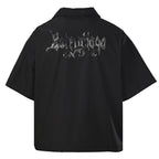 Balenciaga Script Logo Short-Sleeve Shirt – Black