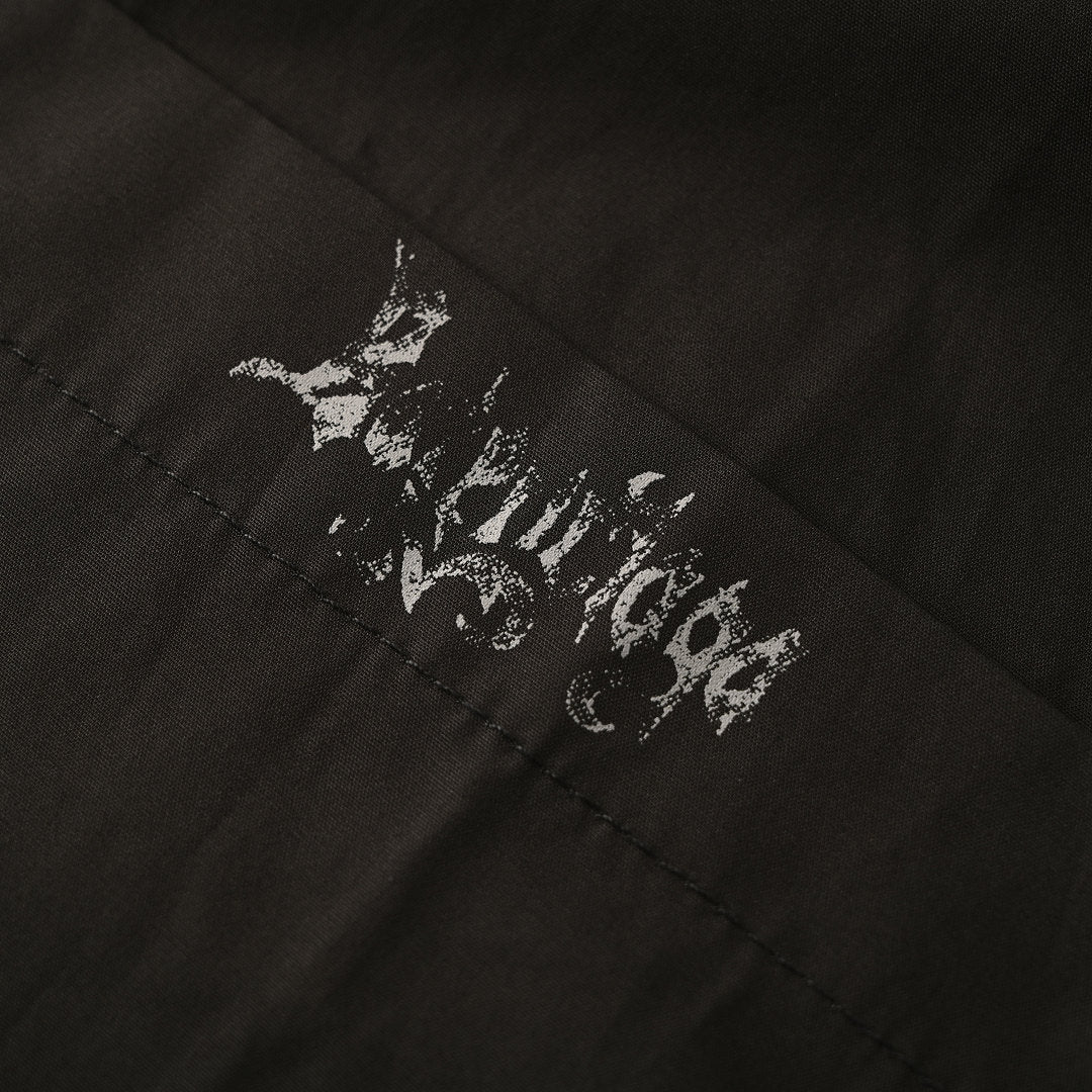 Balenciaga Script Logo Short-Sleeve Shirt – Black