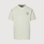 Gucci 2026 GG 1921 Crest Embroidered T-Shirt — Ivory | Made in Italy