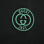 Gucci 2026 GG 1921 Crest Embroidered T-Shirt — Black | Made in Italy