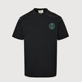 Gucci 2026 GG 1921 Crest Embroidered T-Shirt — Black | Made in Italy