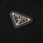 Prada T-Shirt with Under-Collar Triangle Logo