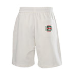 Gucci Crest Emblem Cotton Fleece Shorts – Off-White