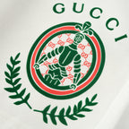 Gucci Crest Emblem Cotton Fleece Shorts – Off-White