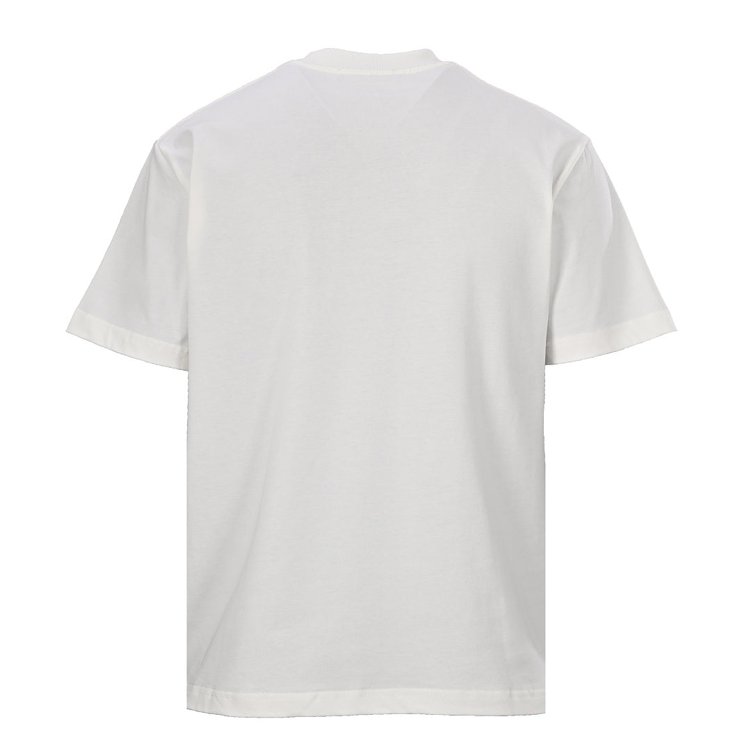 PRADA Velvet-Pocket T-Shirt with Triangle Logo Plaque