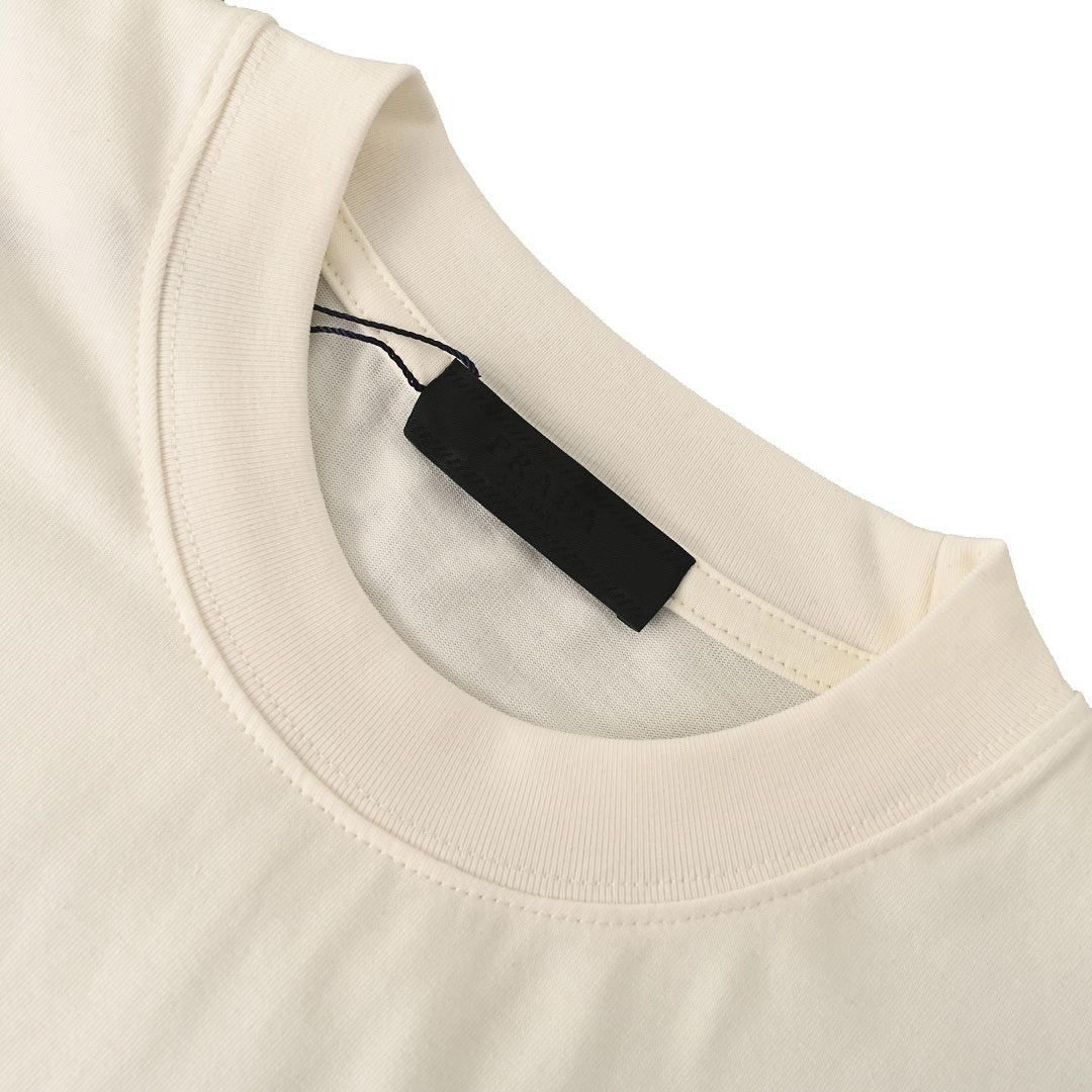 PRADA Velvet-Pocket T-Shirt with Triangle Logo Plaque