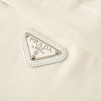 PRADA Velvet-Pocket T-Shirt with Triangle Logo Plaque