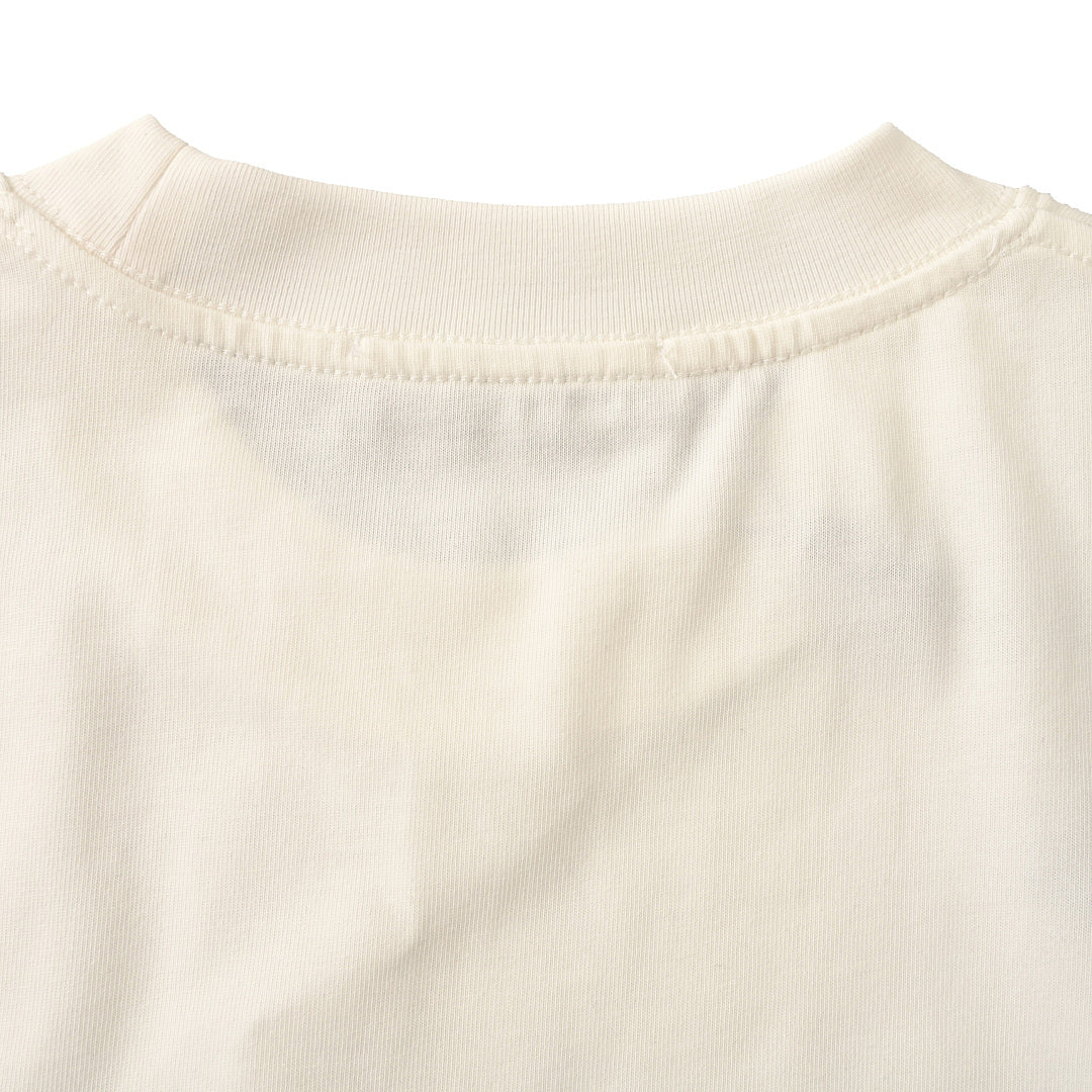 PRADA Velvet-Pocket T-Shirt with Triangle Logo Plaque