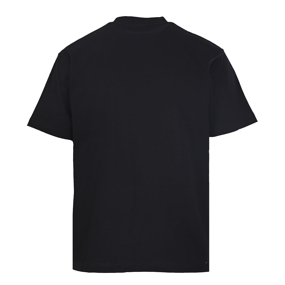 PRADA Velvet-Pocket T-Shirt with Triangle Logo Plaque