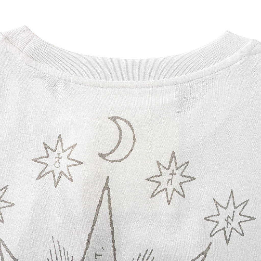 Givenchy Paris Star & Moon Logo Oversized T-Shirt – White
