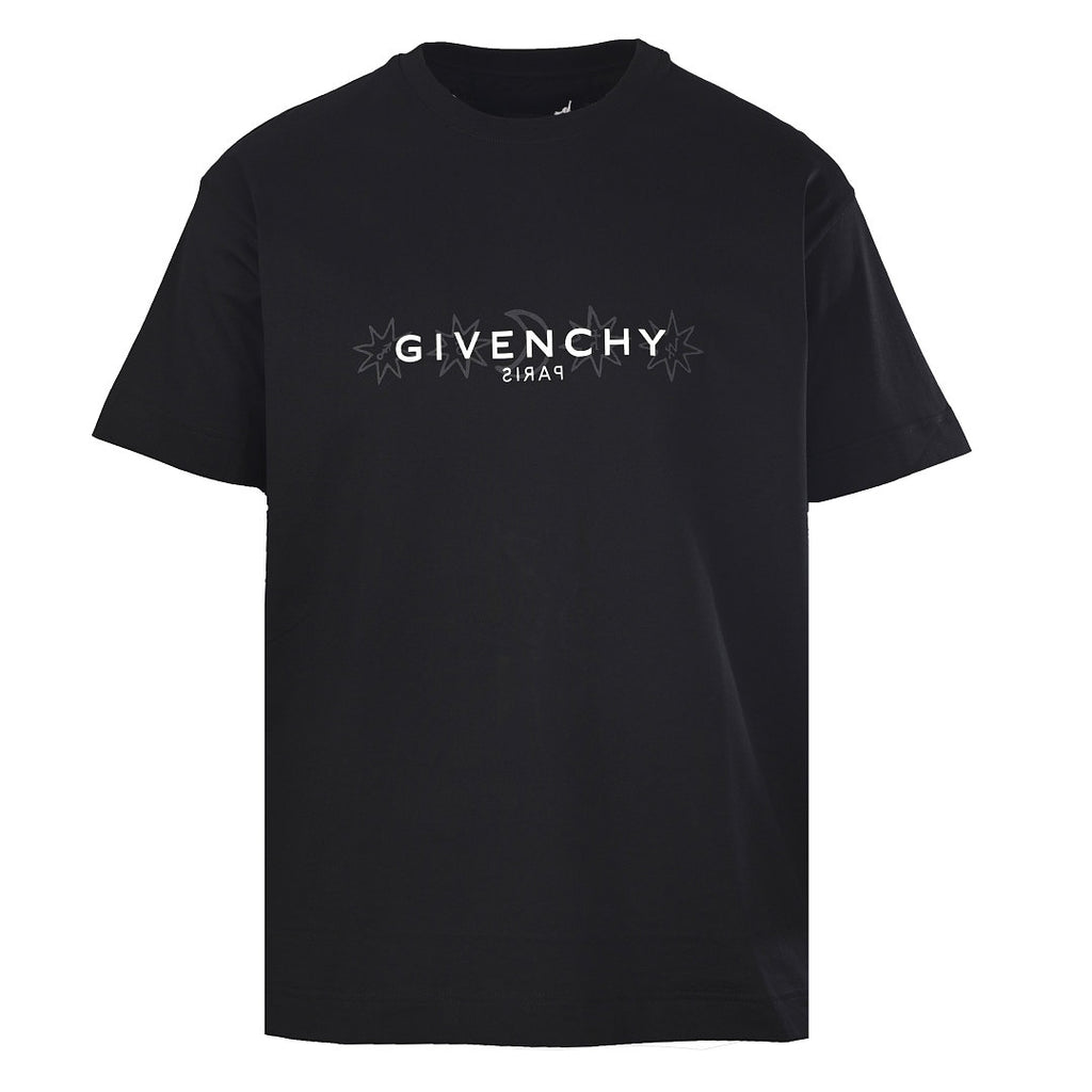 Givenchy Paris Star & Moon Celestial Oversized T-Shirt – Black