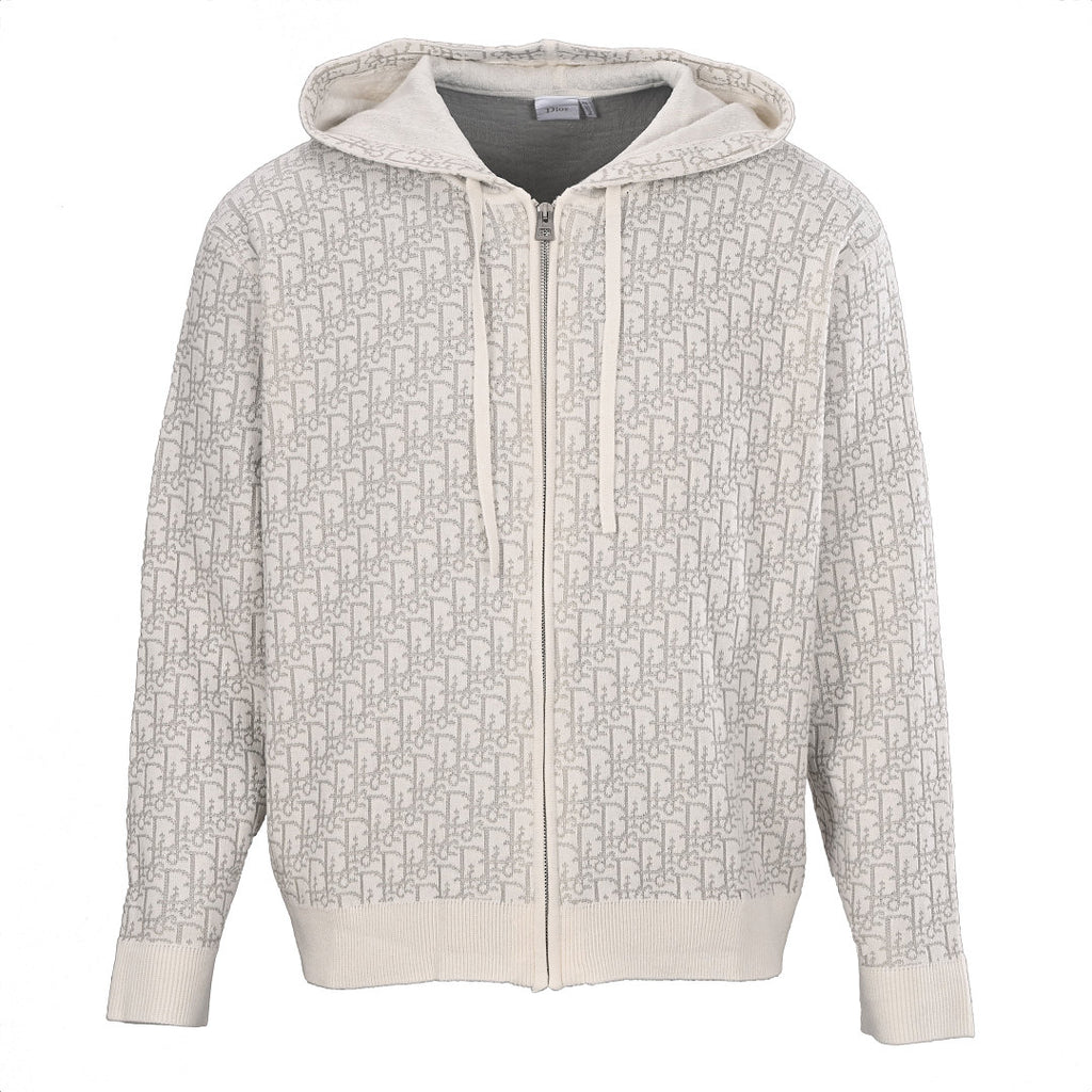 Dior Oblique All-Over Jacquard Zip-Up Hoodie