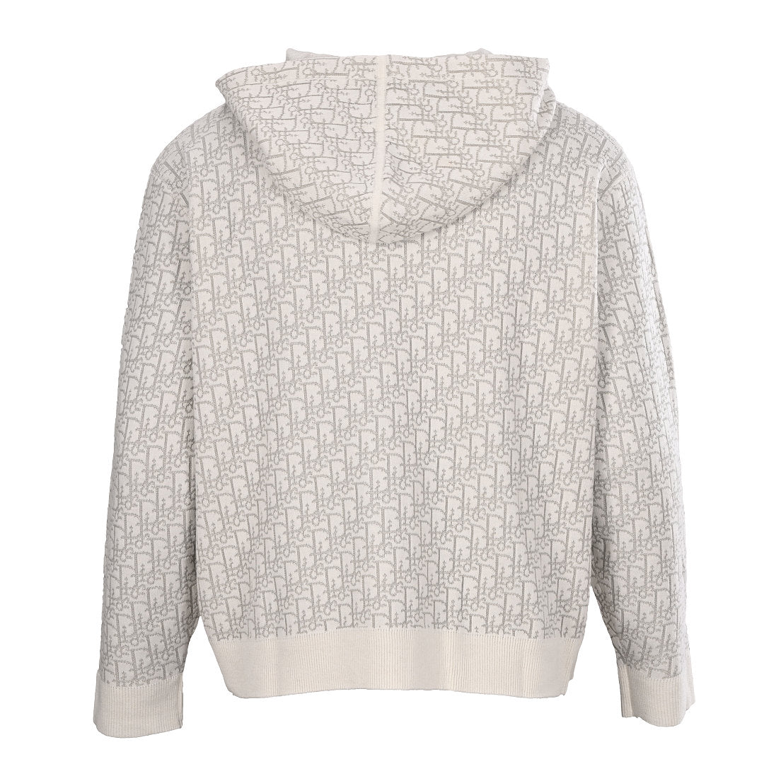 Dior Oblique All-Over Jacquard Zip-Up Hoodie