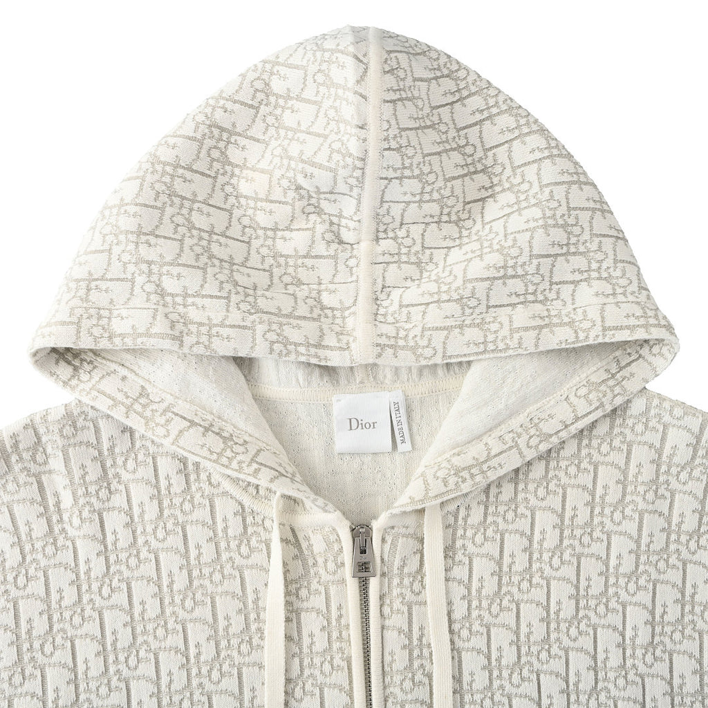 Dior Oblique All-Over Jacquard Zip-Up Hoodie