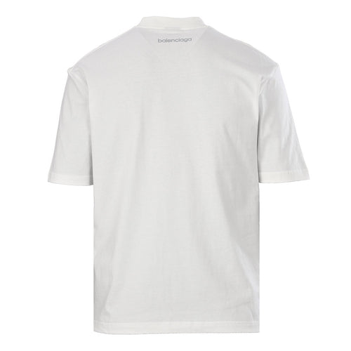 Balenciaga Reflective Sporty B Logo T-Shirt – White