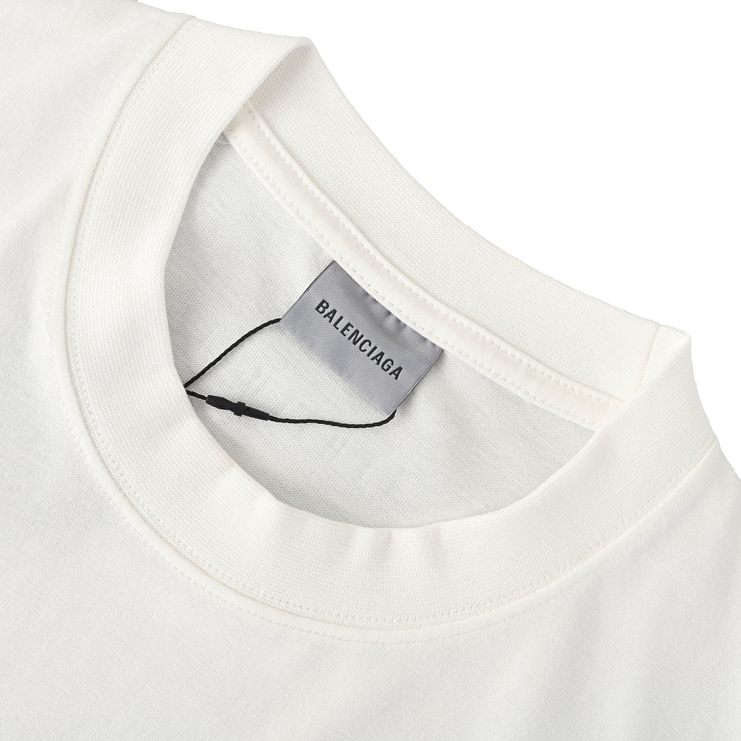 Balenciaga Reflective Sporty B Logo T-Shirt – White