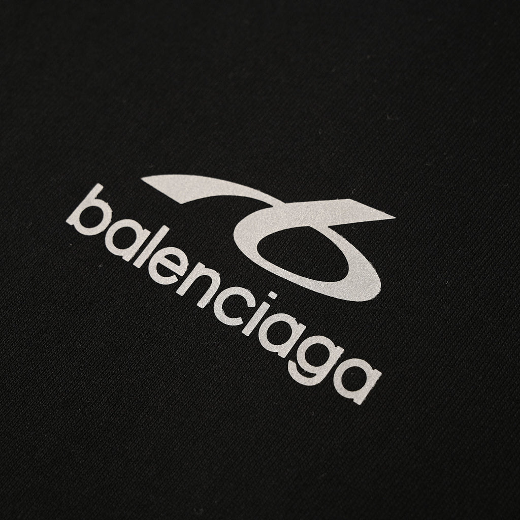 Balenciaga Reflective Sporty B Logo T-Shirt – BALCK