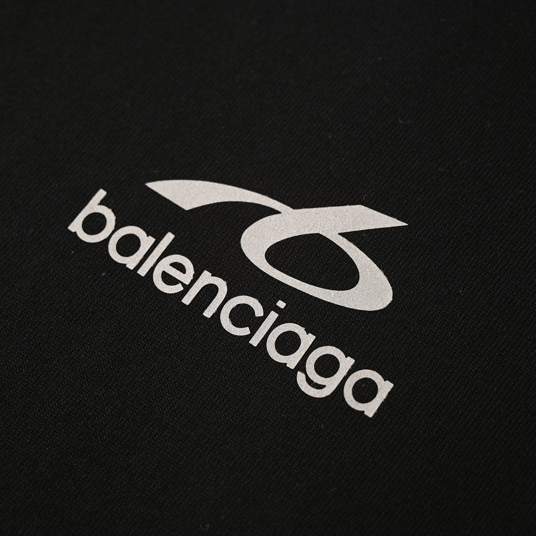 Balenciaga Reflective Sporty B Logo T-Shirt – BALCK