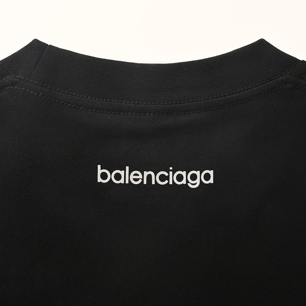 Balenciaga Reflective Sporty B Logo T-Shirt – BALCK