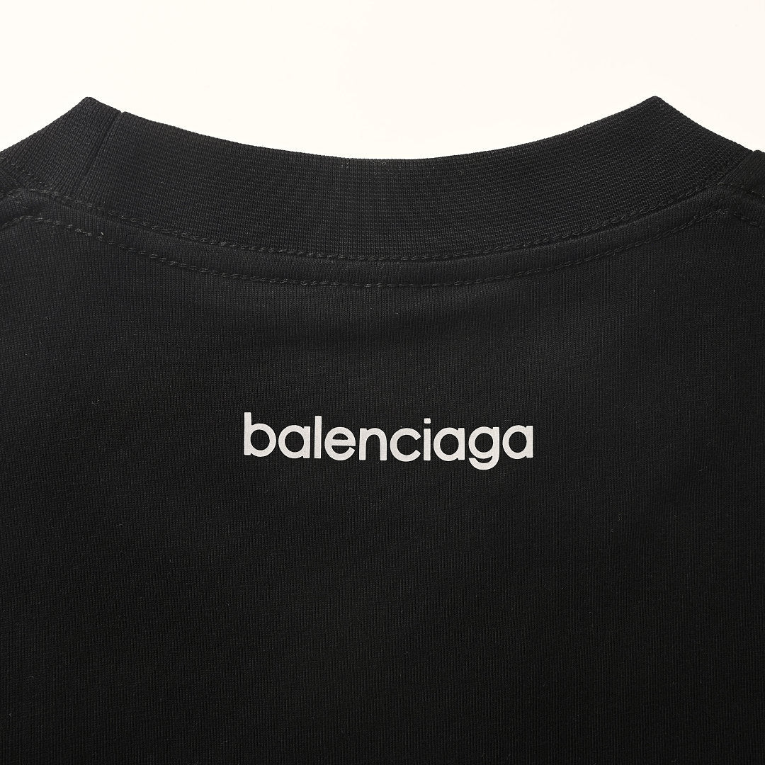 Balenciaga Reflective Sporty B Logo T-Shirt – BALCK