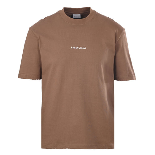 Balenciaga Gothic Metal Logo T-Shirt