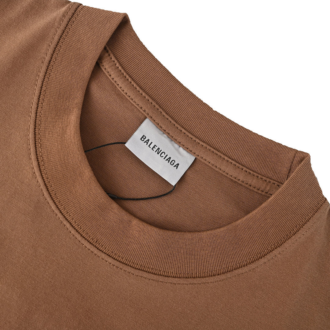 Balenciaga Gothic Metal Logo T-Shirt