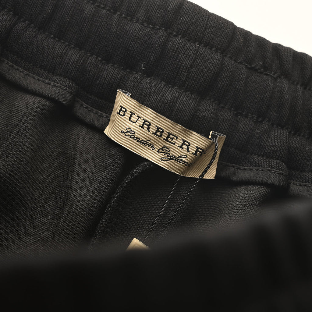 Burberry Check and Equestrian Knight Motif Terry-Stitch Shorts