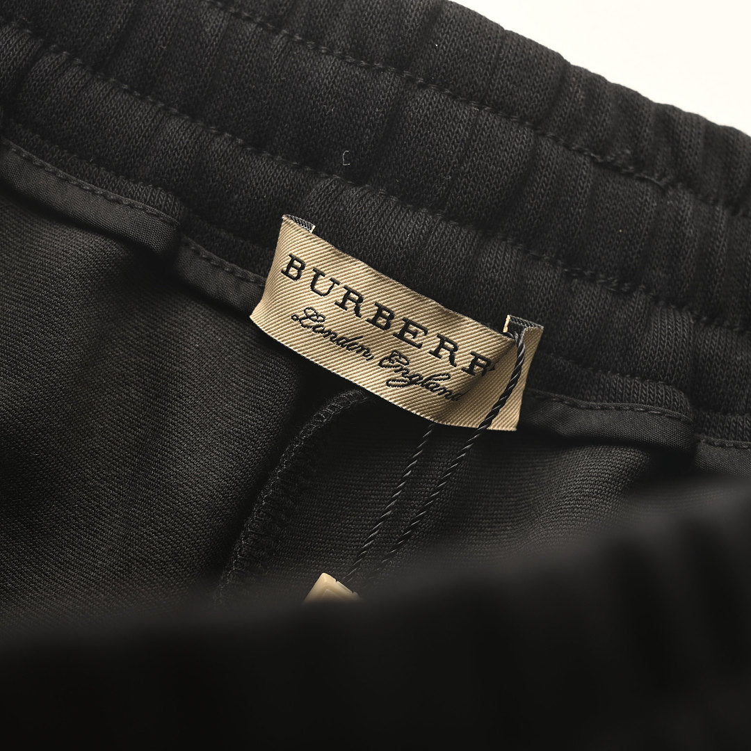 Burberry Check and Equestrian Knight Motif Terry-Stitch Shorts