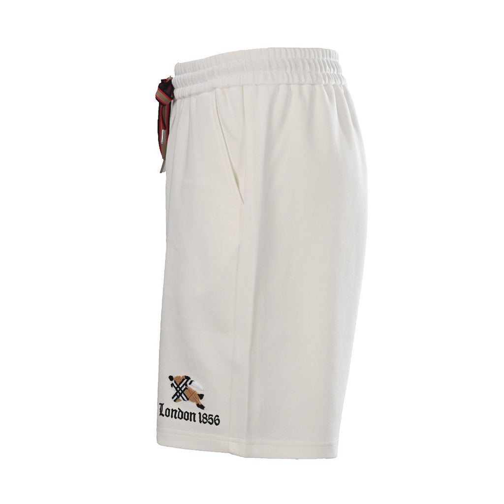Burberry Check and Equestrian Knight Motif Terry-Stitch Shorts