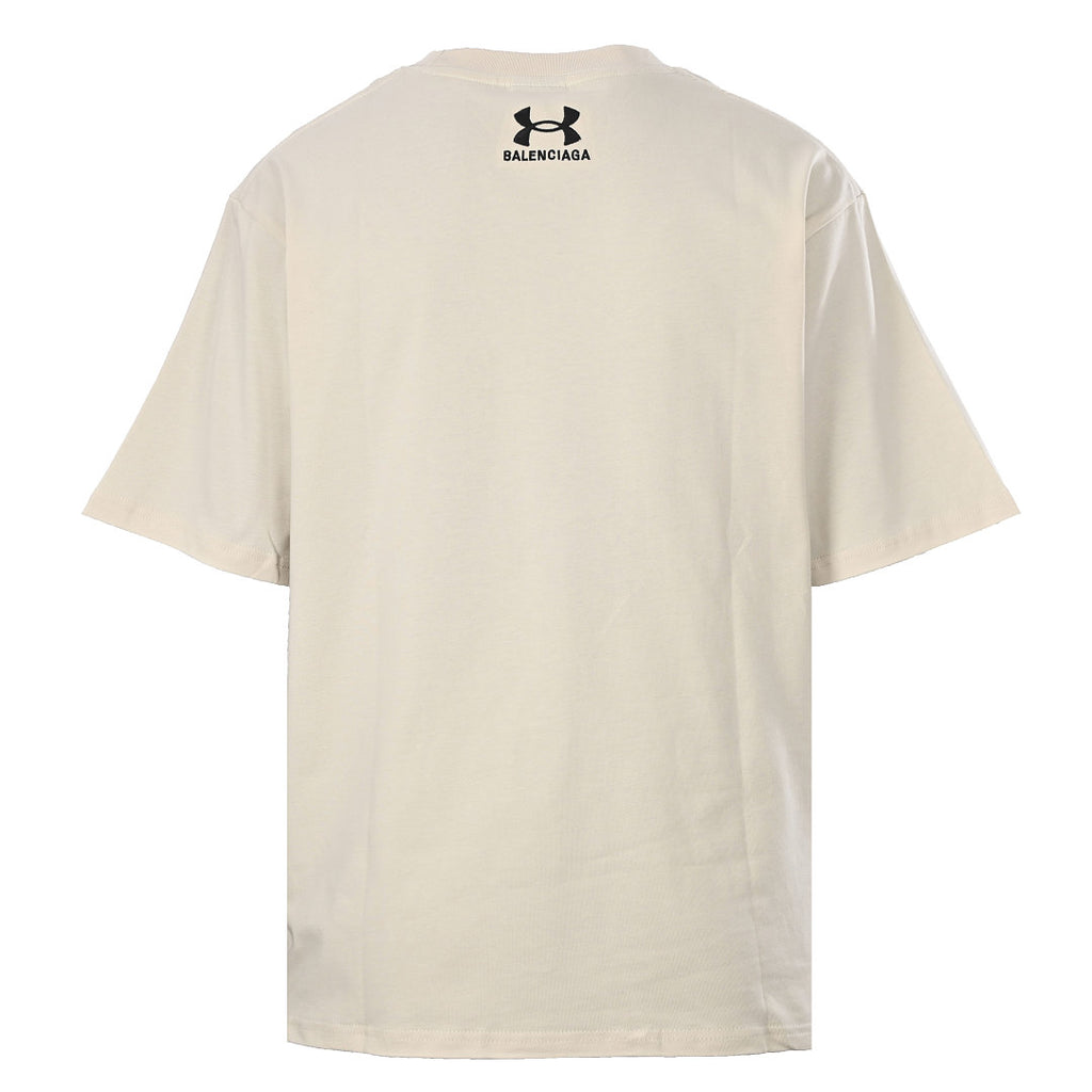 Balenciaga x Under Armour Collab Logo T-Shirt – Beige