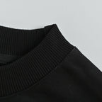 Gucci Black Heavyweight Cotton Serif Logo Print Crewneck Sweatshirt