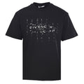 Givenchy Paris Double Logo Glitch Oversized T-Shirt – Black