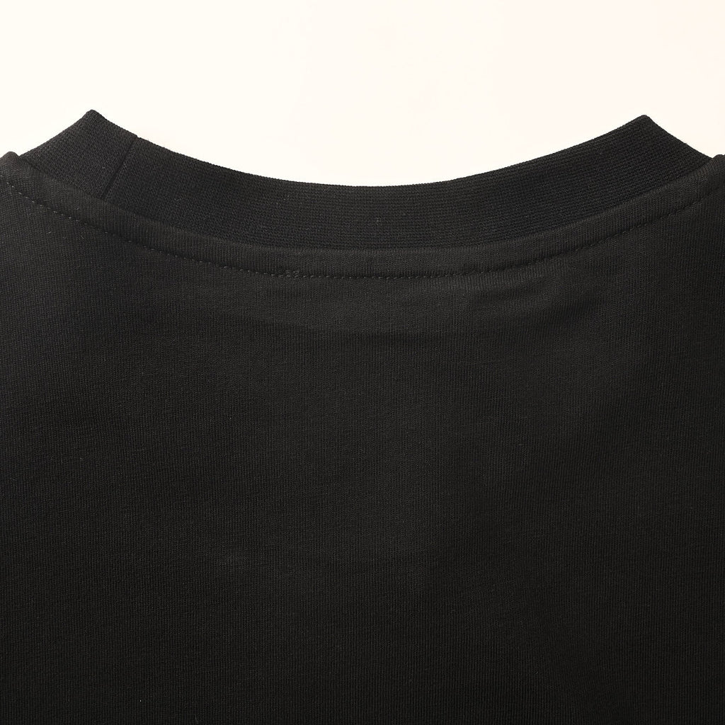 Givenchy Paris Double Logo Glitch Oversized T-Shirt – Black