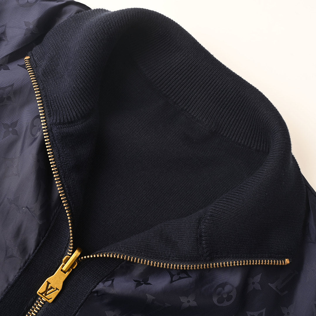 Louis Vuitton LV Logo Track Jacket — Navy