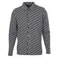 Dior Oblique All-Over Jacquard Long-Sleeve Shirt Black & White