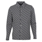 Dior Oblique All-Over Jacquard Long-Sleeve Shirt Black & White