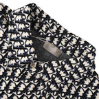 Dior Oblique All-Over Jacquard Long-Sleeve Shirt Black & White