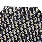 Dior Oblique All-Over Jacquard Long-Sleeve Shirt Black & White