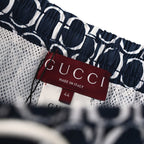 Gucci All-Over Logo Print Swim Shorts – Navy