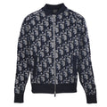 Dior Oblique Large-Scale Jacquard Zip-Up Jacket Navy