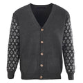 Louis Vuitton Monogram Jacquard Sleeve Cardigan — Charcoal