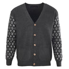 Louis Vuitton Monogram Jacquard Sleeve Cardigan — Charcoal