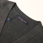 Louis Vuitton Monogram Jacquard Sleeve Cardigan — Charcoal