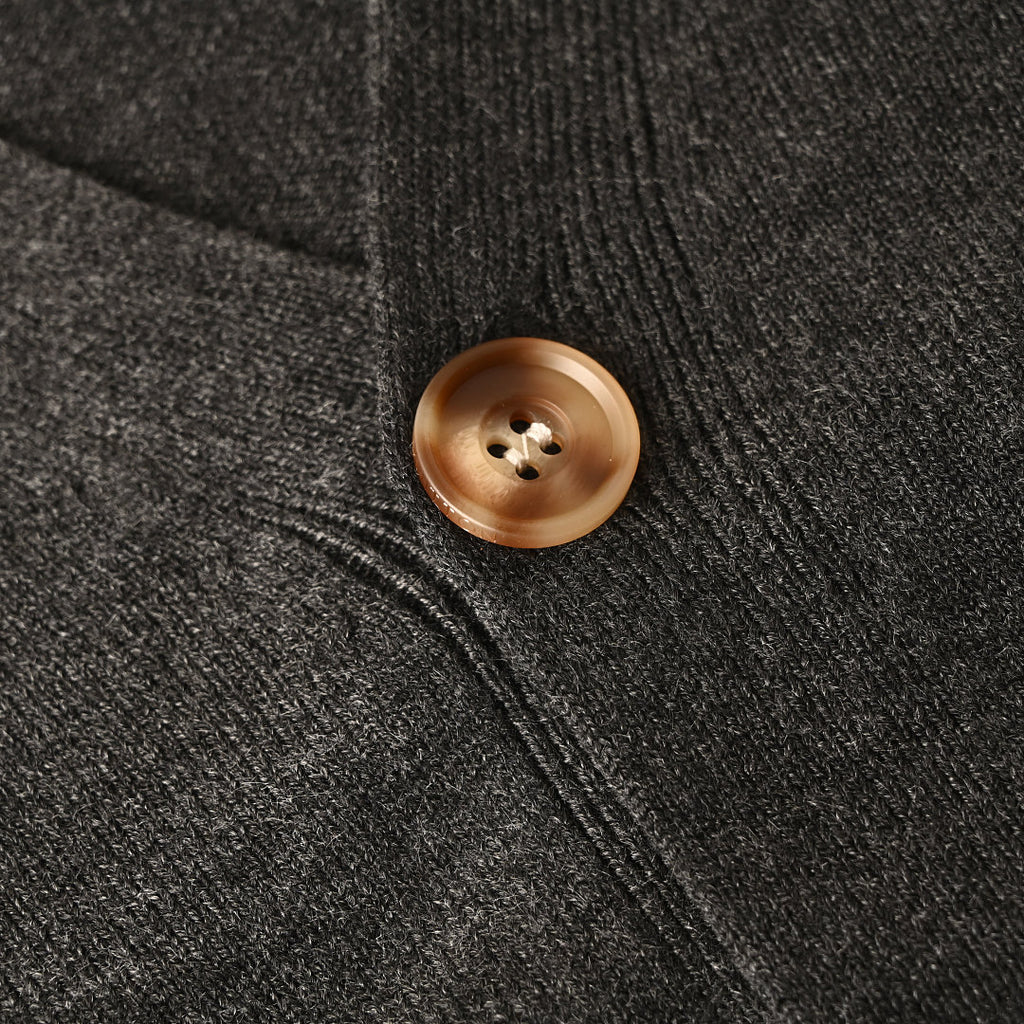 Louis Vuitton Monogram Jacquard Sleeve Cardigan — Charcoal