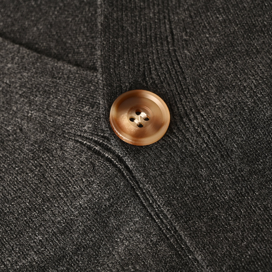 Louis Vuitton Monogram Jacquard Sleeve Cardigan — Charcoal