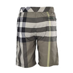 Burberry Check Drawstring Mesh-Lined Beach Shorts