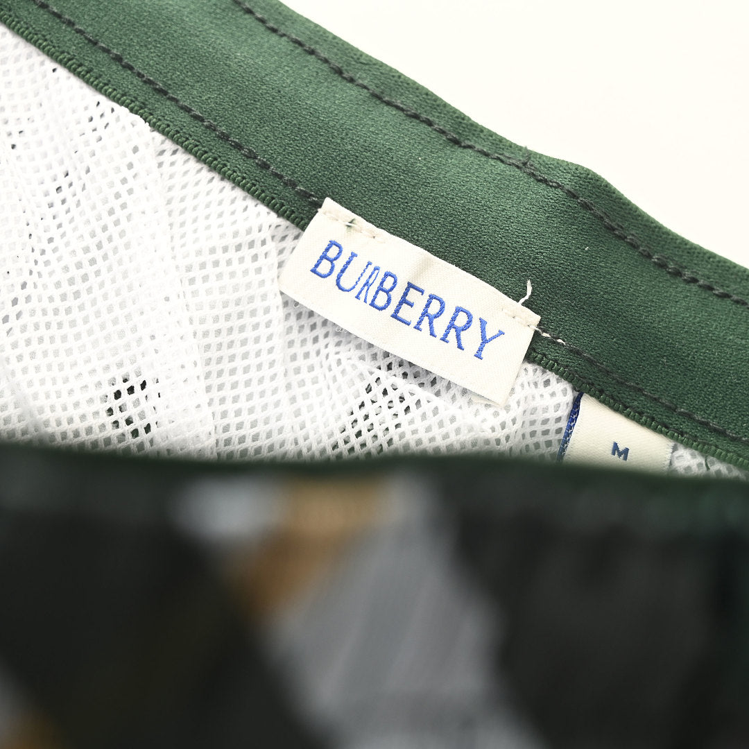 Burberry Twill Check Mesh-Lined Swim Shorts