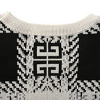 Givenchy 4G Monogram Jacquard Knit T-Shirt – Black & White