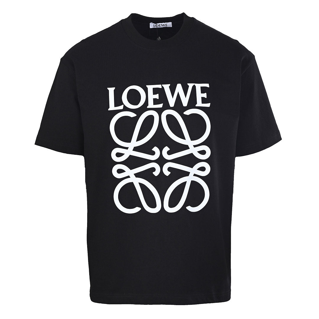 Loewe Oversized Graphic Print T-Shirt — Black