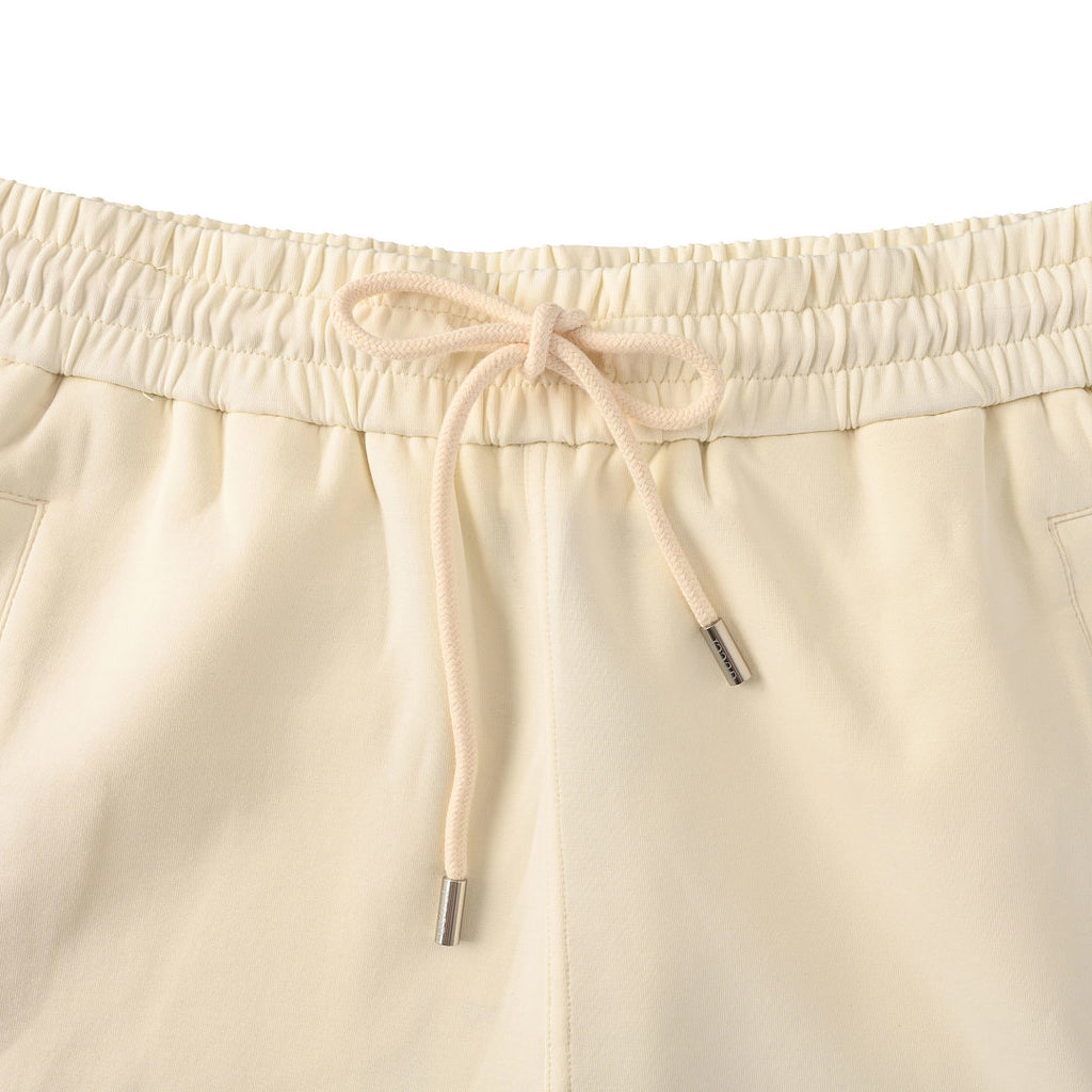 Gucci Script Logo Side Stripe Cotton Fleece Shorts – Off-White
